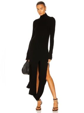 LIKE NEW Bottega Veneta Slash Rib Dress, Size L